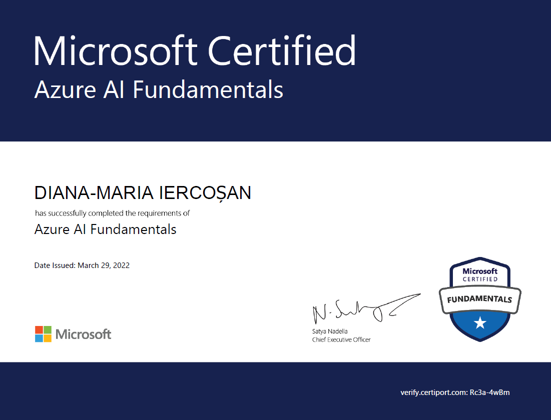 Azure AI Fundamentals Certificate Iercosan Diana-Maria Diana-Maria Iercosan Iercosan Diana Diana Iercosan Iercosan Diana Maria Hurr13ane Azure AI Fundamentals Certificate Azure AI Fundamentals Certificate Iercosan Diana-Maria Diana-Maria Iercosan Azure AI Fundamentals Certificate Azure AI Fundamentals Certificate Diana Iercosan Azure AI Fundamentals Certificate Diana Maria Iercosan Hurr13ane Azure AI Fundamentals Certificate Hurr13ane Azure AI Fundamentals Iercosan Diana-Maria Azure AI Fundamentals Diana-Maria Iercosan Azure AI Fundamentals Iercosan Diana Azure AI Fundamentals Iercosan Diana Maria Diana-Maria Iercosan UVT SIA Microsoft Diana-Maria Iercosan Microsoft Diana Maria Iercosan Diana Iercosan Microsoft Hurr13ane Microsoft