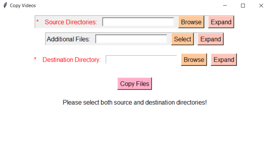 Python Copy Videofiles Diana-Maria Iercosan Hurr13ane Project